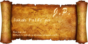 Jakab Palóma névjegykártya